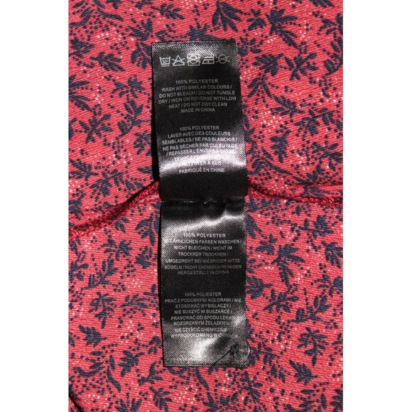 ASOS Urban Threads, Ditsy Floral V-Neck Long-Sleeve Swing Dress, Burgundy (18W) - Picture 11 of 15